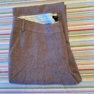 J Crew wool trousers, fully lined, size 12